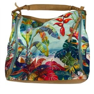 Ellen Negley Women's Crossbody PU Leather Floral Bag
